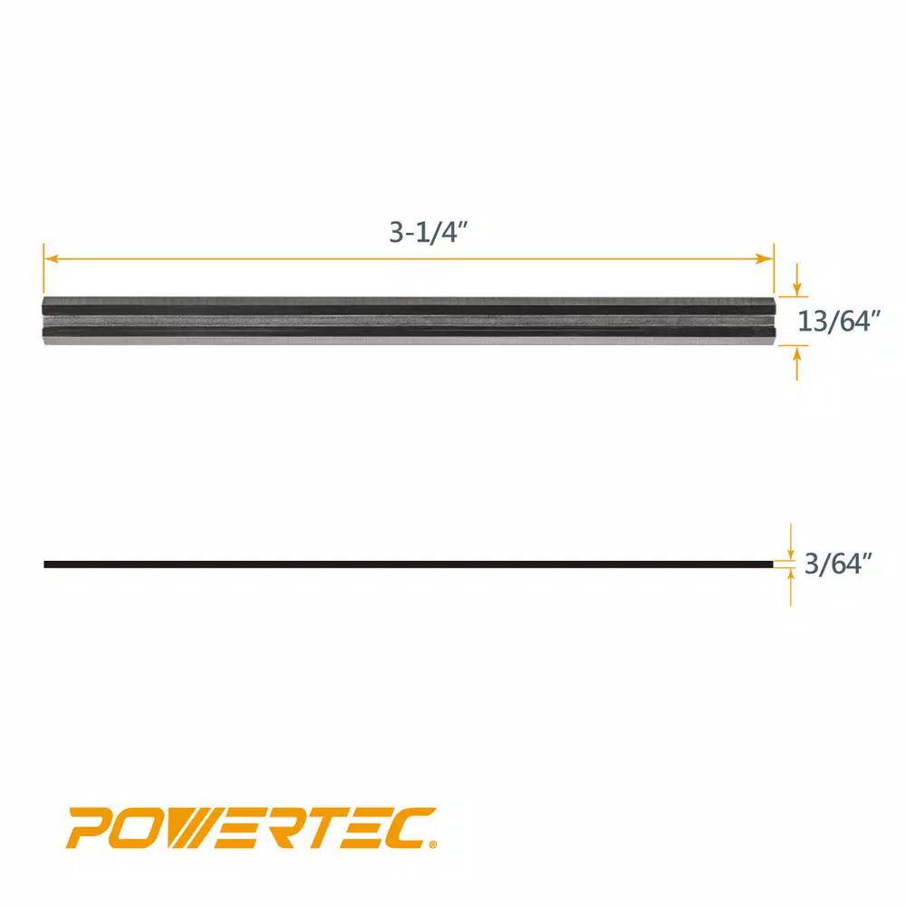 Woodworking Tool Accessories POWERTEC 3-1/4 In. HSS Planer Blades For Black & Decker 79-699 / 7698K (Set Of 2) 5 Woodworking Tool Accessories POWERTEC 3-1/4 In. HSS Planer Blades For Black & Decker 79-699 / 7698K (Set Of 2) - Image 3