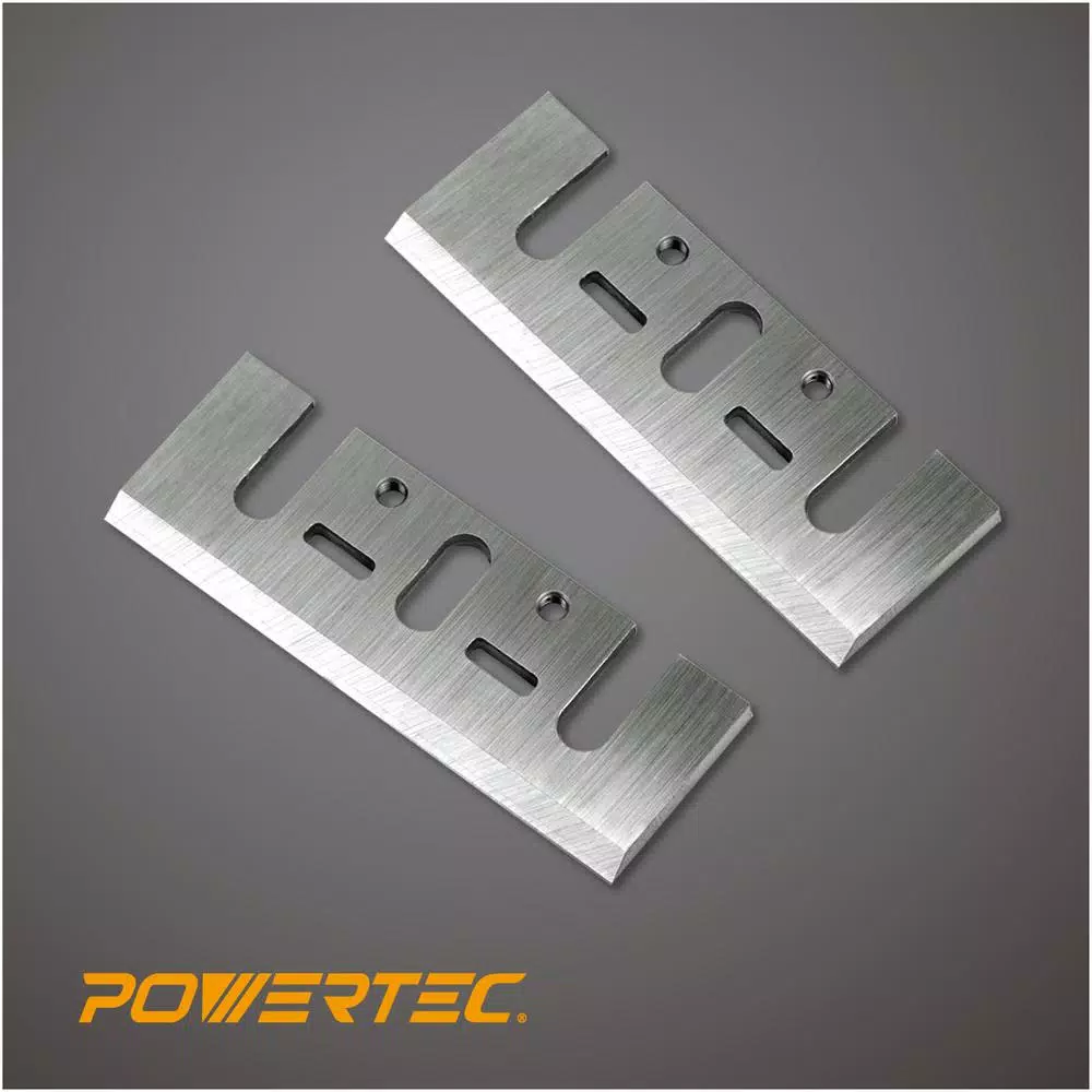 Woodworking Tool Accessories POWERTEC 3-1/4 In. HSS Planer Blades For Makita D17217 / N1900B (Set Of 2) 6 Woodworking Tool Accessories POWERTEC 3-1/4 In. HSS Planer Blades For Makita D17217 / N1900B (Set Of 2) - Image 4