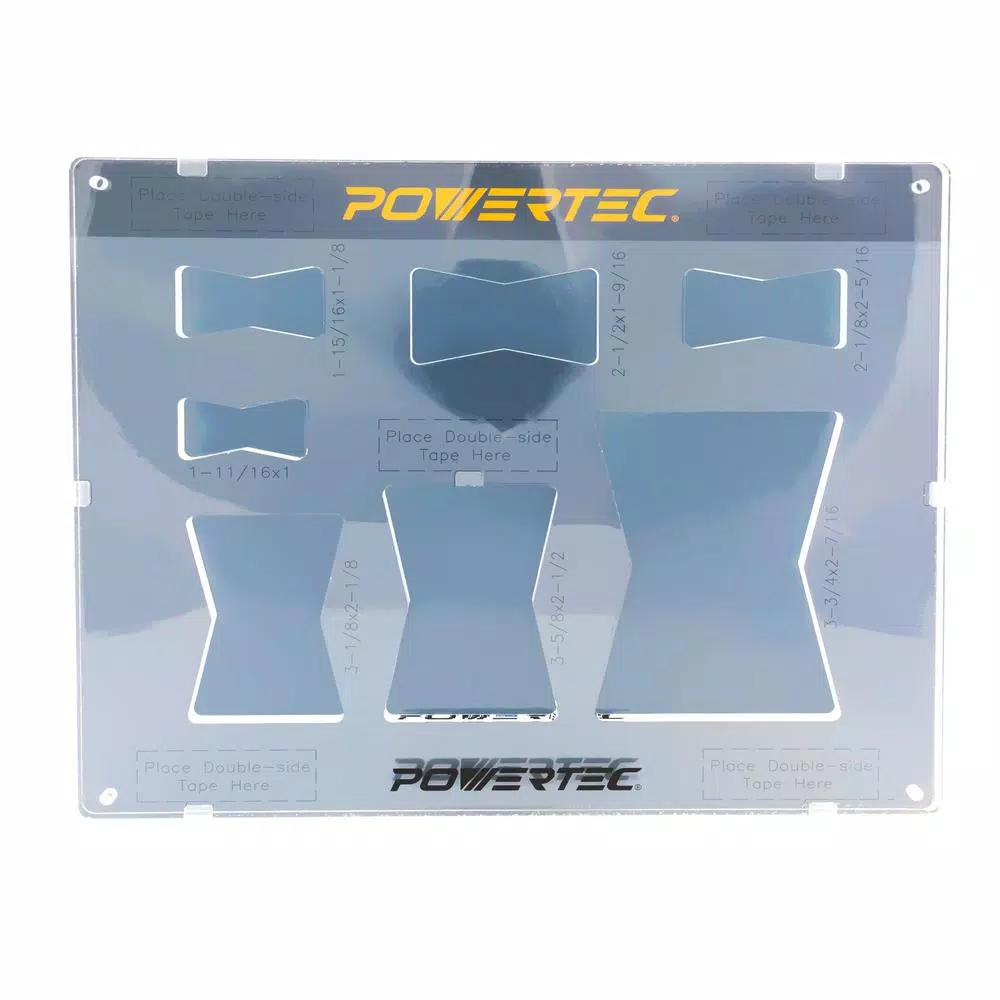 Woodworking Tool Accessories POWERTEC Butterfly Template 3 Woodworking Tool Accessories POWERTEC Butterfly Template