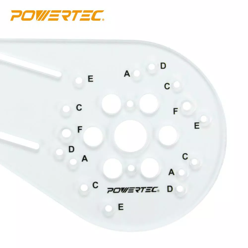 Woodworking Tool Accessories POWERTEC Universal Router Plate With Edge Routing Reversible Fence, Knobs And Machine Screws For Adaptive Mounting 6 Woodworking Tool Accessories POWERTEC Universal Router Plate With Edge Routing Reversible Fence, Knobs And Machine Screws For Adaptive Mounting - Image 4