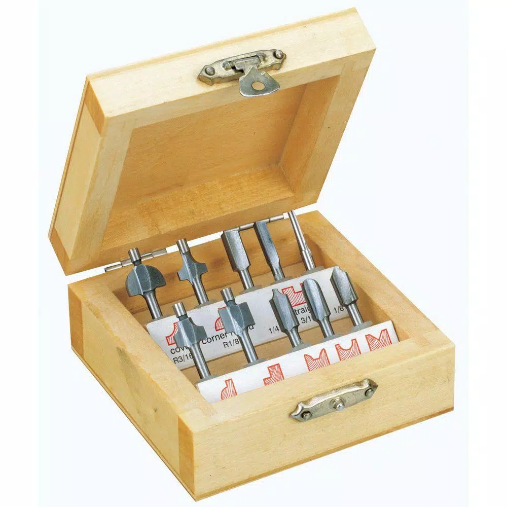 Woodworking Tool Accessories Proxxon Wood Router Cutter Set (10-Piece) 3 Woodworking Tool Accessories Proxxon Wood Router Cutter Set (10-Piece)