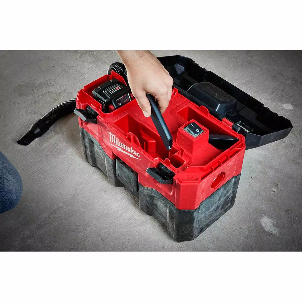 Wet & Dry Vacuums Milwaukee M18 18-Volt 2 Gal. Lithium-Ion Cordless Wet/Dry Vacuum W/ Extra Wet/Dry HEPA Filter 15 Wet & Dry Vacuums Milwaukee M18 18-Volt 2 Gal. Lithium-Ion Cordless Wet/Dry Vacuum W/ Extra Wet/Dry HEPA Filter - Image 13