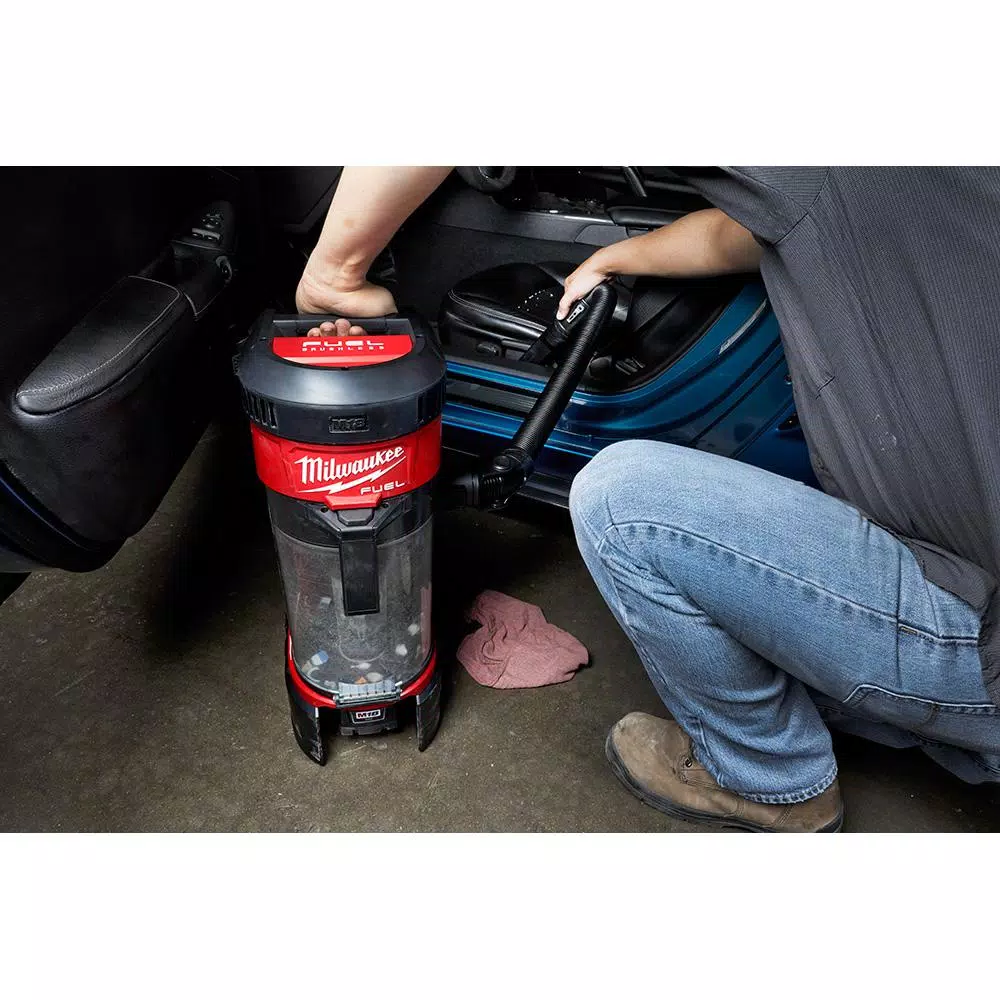 Wet & Dry Vacuums Milwaukee M18 Fuel 18-Volt Lithium-Ion Brushless Cordless 1 Gal. 3-in-1 Backpack Vacuum Kit And One 8.0 Ah Battery And Accessories - Image 15