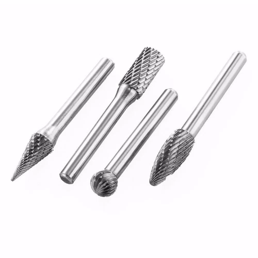 Rotary Tool Accessories Stark 20-Piece Double Cut Carbide Rotary Burr Set Bits Tree Flame Cone Ball Oval Tapered 7 Rotary Tool Accessories Stark 20-Piece Double Cut Carbide Rotary Burr Set Bits Tree Flame Cone Ball Oval Tapered - Image 5
