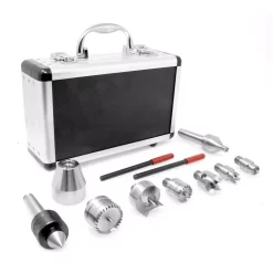 Woodworking Tool Accessories WEN MT2 Wood Lathe Drive And Live Center Kit With Aluminum Case (9-Piece) 9 Woodworking Tool Accessories WEN MT2 Wood Lathe Drive And Live Center Kit With Aluminum Case (9-Piece) -Dewalt Shop wen lathe chucks la0009 4f 1000
