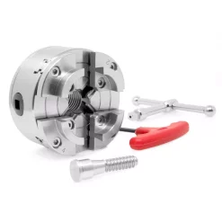 Woodworking Tool Accessories WEN 3.75 In. 4-Jaw Self-Centering Lathe Chuck Set With 1 In. X 8TPI Thread