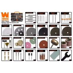 Rotary Tool Accessories WEN Assorted Rotary Tool Accessory Kit With Carrying Case (282-Piece) 9 Rotary Tool Accessories WEN Assorted Rotary Tool Accessory Kit With Carrying Case (282-Piece) -Dewalt Shop wen rotary tool accessory kits 230282a 4f 1000
