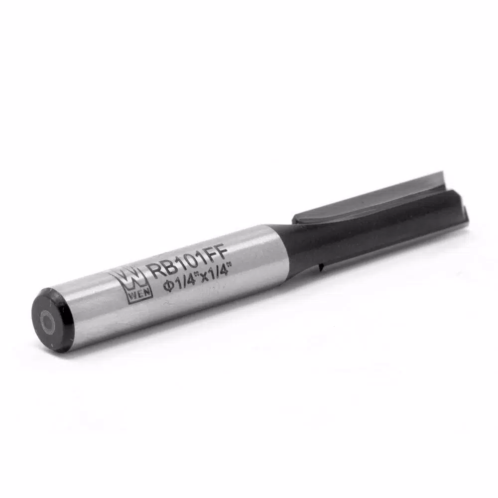 Woodworking Tool Accessories WEN 1/4 In. Straight 2-Flute Carbide Tipped Router Bit With 1/4 In. Shank And 3/4 In. Cutting Length 5 Woodworking Tool Accessories WEN 1/4 In. Straight 2-Flute Carbide Tipped Router Bit With 1/4 In. Shank And 3/4 In. Cutting Length - Image 3