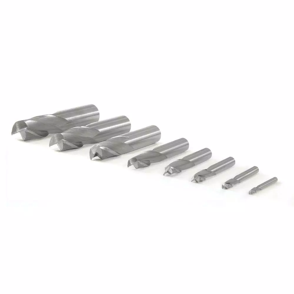 Woodworking Tool Accessories WEN 2-Flute HSS End Mill Set For Milling Machines (8-Piece) 4 Woodworking Tool Accessories WEN 2-Flute HSS End Mill Set For Milling Machines (8-Piece) - Image 2