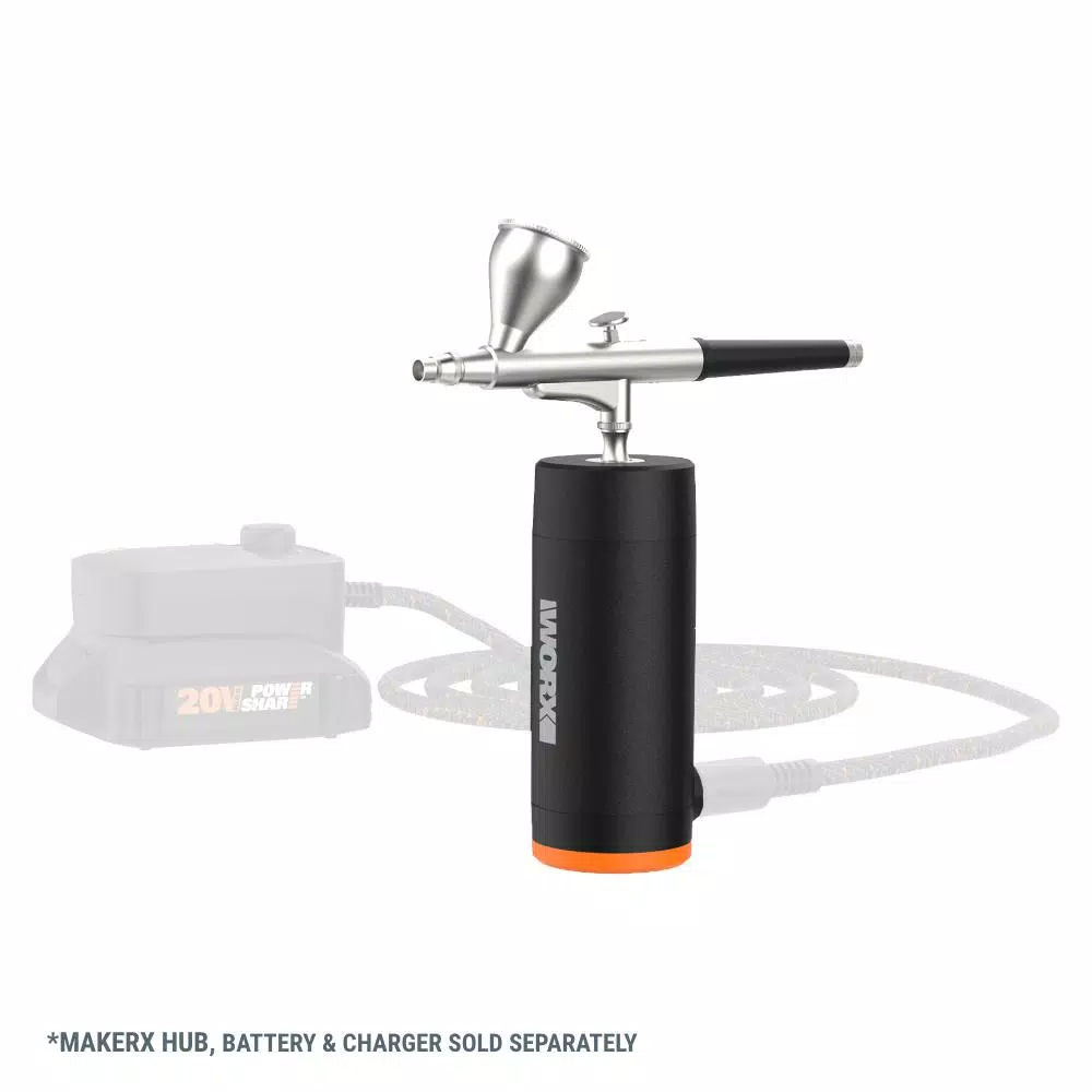 Rotary Tool Accessories Worx MakerX 20-Volt Air Brush Rotary Tool Attachment (Tool Only) 4 Rotary Tool Accessories Worx MakerX 20-Volt Air Brush Rotary Tool Attachment (Tool Only) - Image 2