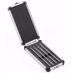 Rotary Tool Accessories XtremepowerUS 6 In. L Reach Double Cut Carbide Rotary Burr Bits Set (4-Piece)