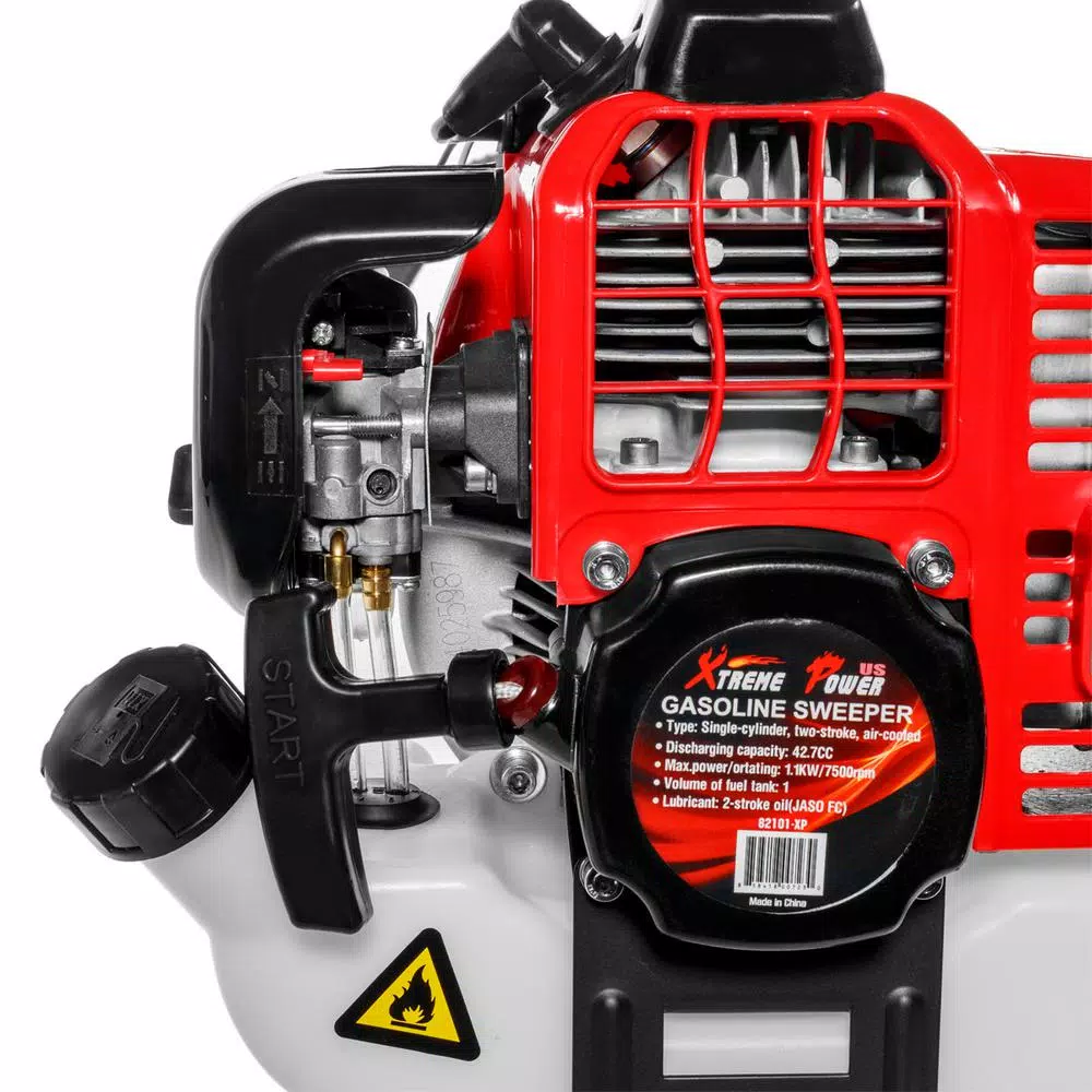 Specialty Power Tool Accessories XtremepowerUS 43 Cc 24 In. Portable Gas Power Brush Snow Sweeper - Image 6