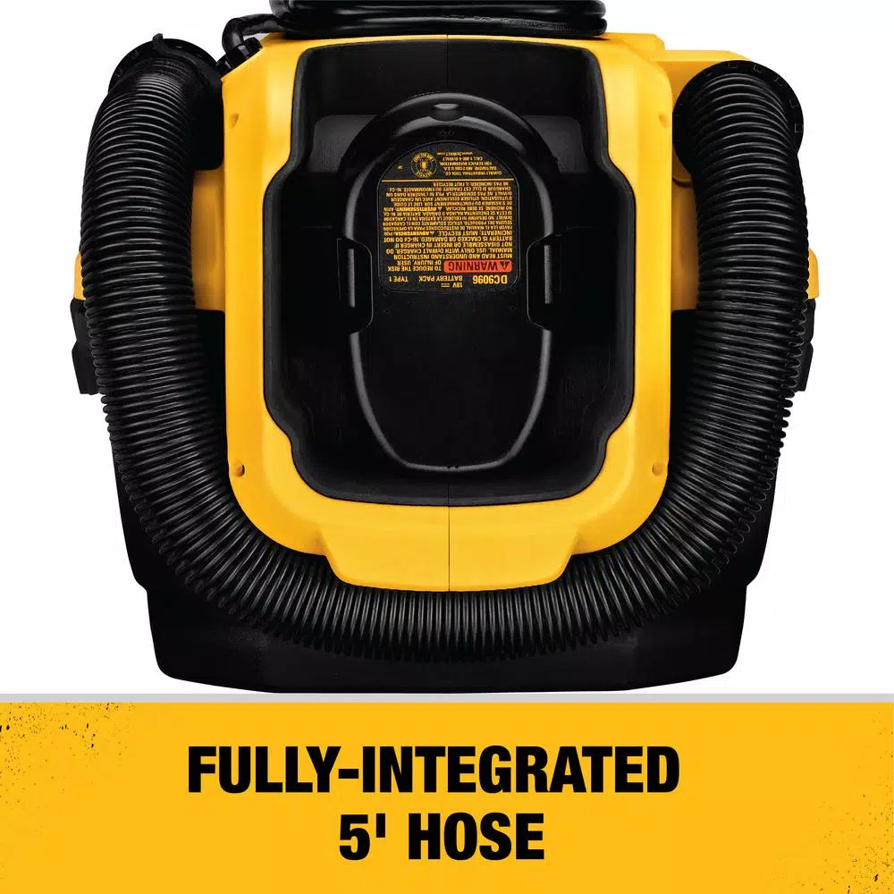 Wet & Dry Vacuums DEWALT 2 Gal. Max Cordless/Corded Wet/Dry Vacuum 5 Wet & Dry Vacuums DEWALT 2 Gal. Max Cordless/Corded Wet/Dry Vacuum - Image 3