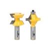 Woodworking Tool Accessories Yonico Tongue And Groove Edge Banding Up To 1 In. Stock 1/2 In. Shank Carbide Tipped Router Bit Set (2-Piece)