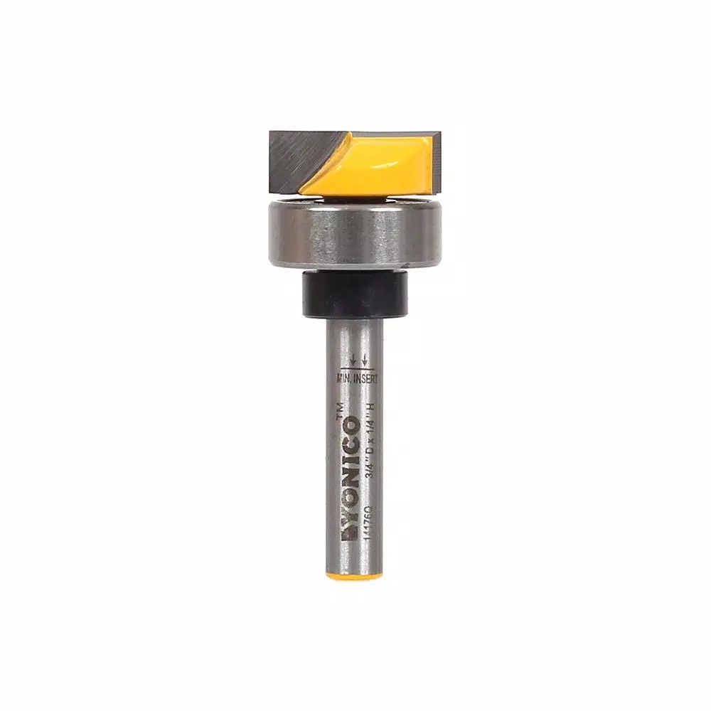 Woodworking Tool Accessories Yonico 3/4 In. Dia Carbide Tipped Template Flush Trim 1/4 In. Shank Router Bit 3 Woodworking Tool Accessories Yonico 3/4 In. Dia Carbide Tipped Template Flush Trim 1/4 In. Shank Router Bit
