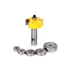 Woodworking Tool Accessories Yonico Rabbet With 6 Bearing 1/2 In. Shank Carbide Tipped Router Bit