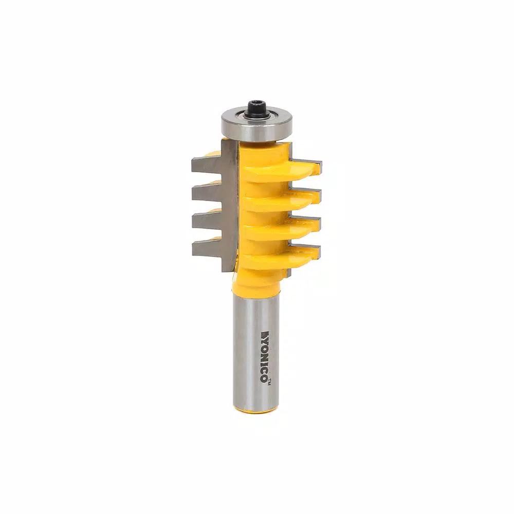 Woodworking Tool Accessories Yonico Finger Joint 1-1/4 In. L X 1/2 In. Shank Carbide Tipped Router Bit
