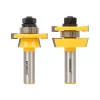 Woodworking Tool Accessories Yonico Rail And Stile Shaker 1/2 In. Shank Carbide Tipped Router Bit Set (2-Piece)