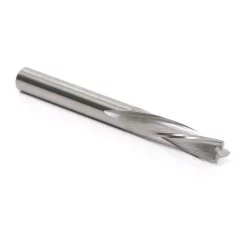 Woodworking Tool Accessories Yonico 3-Flute Low Helix Downcut Spiral End Mill 1/4 In. Dia 1/4 In. Shank Solid Carbide CNC Router Bit